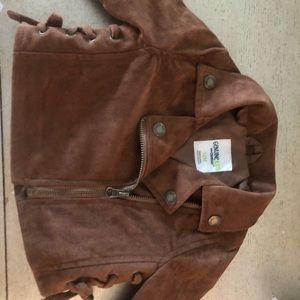Suede toddler jacket 12months